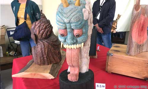 ちっちゃな文化展・藤田稔さんの青鬼の作品